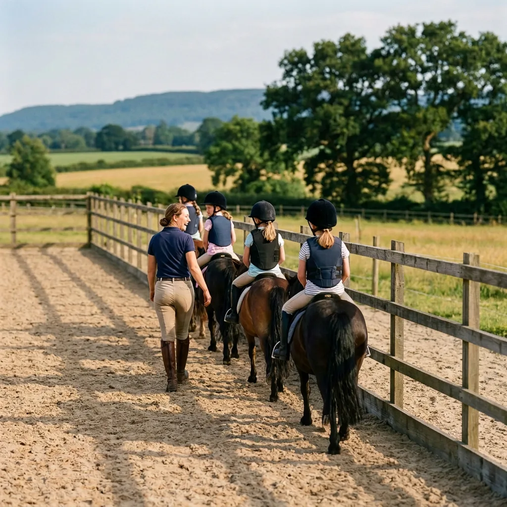Cours de poney à Menglon, Drôme